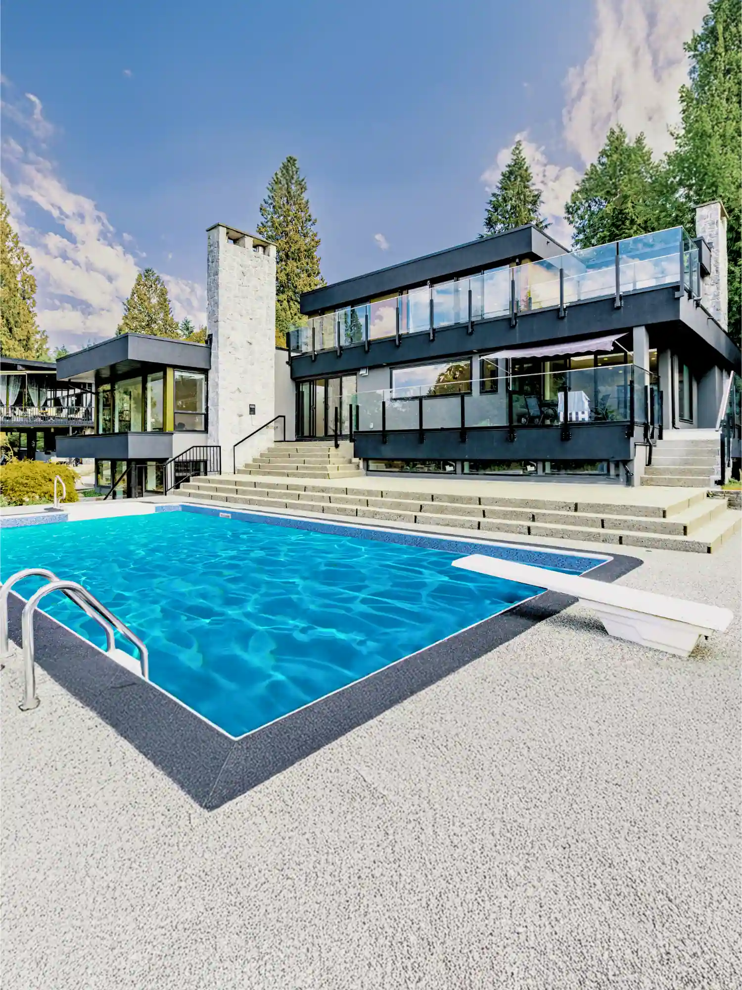 Vancouver custom home renovation with modern outdoor design