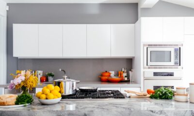 Open concept kitchen renovation with hardwood floors