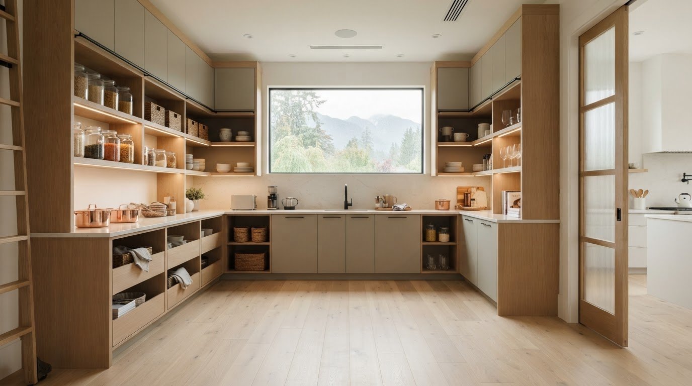 Walk-In Pantry Design Ideas: 2026 Layouts, Storage, and Custom Concepts