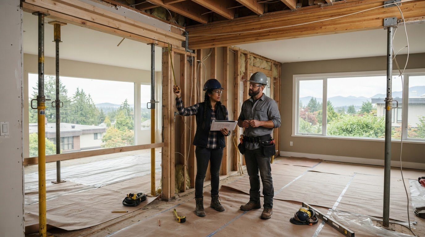 Cost to Remove a Load Bearing Wall in Burnaby: What Affects the Price